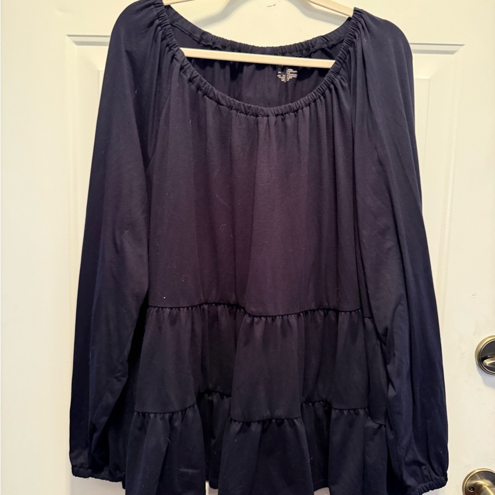 Lane Bryant Navy Women's Top